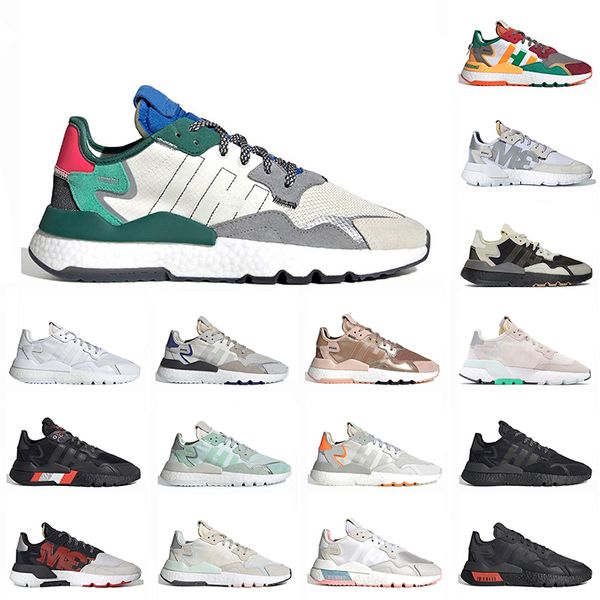 

designer trainers nite jogger mens womens outdoor running shoes collegiate green triple black grey ice mint sports sneakers, White;red