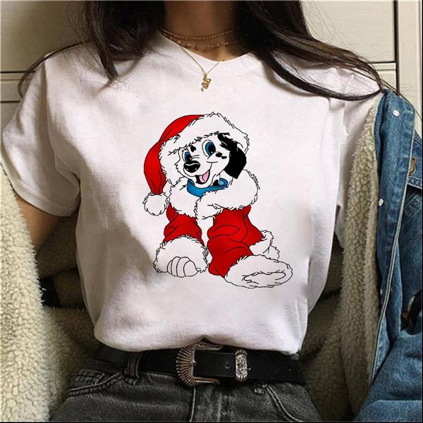 

new kawaii dog t shirt women fashion merry christmas harajuku t shirt white hipster suitable all seasons tshirt clothing