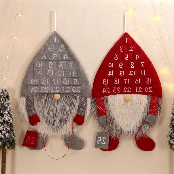 

party decoration christmas forest man countdown xmas calendar creative faceless old pendant