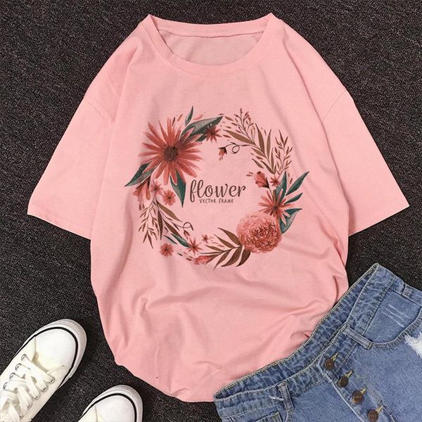 

цветок vector кадр письмо печати рубашка женская с коротким рукавом o шеи сыпучие шеин 2020 новое лето tops женский винтажная блузка женщины, White