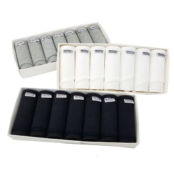 

set cotton black white women's underwear low-rise comfor breathable panties for women solid underpants, Black;pink