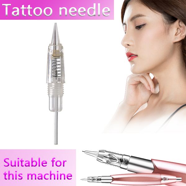 

100pcs spiral tattoo needle cartridge for semi permanent makeup microblading pen eyebrow lips makeup machine cartridge needles