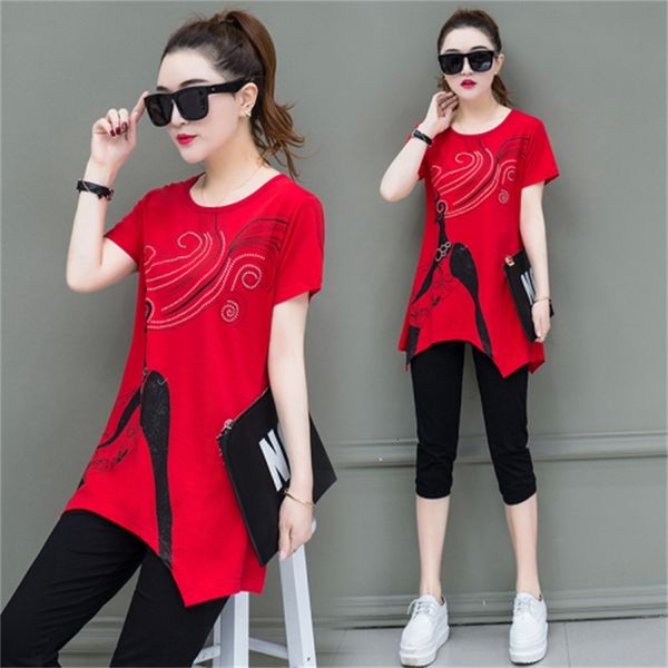 

more feminine size floral workout suits patterned two casual summer clothes by attacked clothing women's training xmkj, White