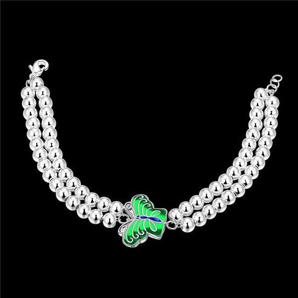 

925 bracelet with zircon silver plated beautiful party jewelry mix wholesale ing