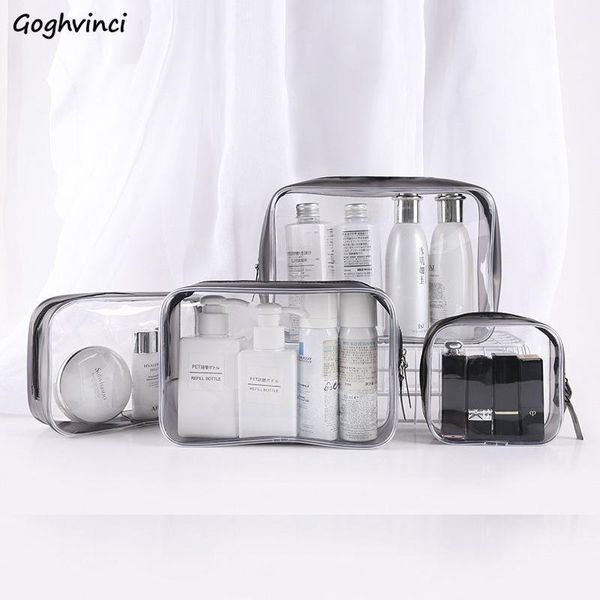 

cosmetic bags & cases make up transparent large capacity toiletry portable waterproof storage simple travel zipper trendy ins functional1