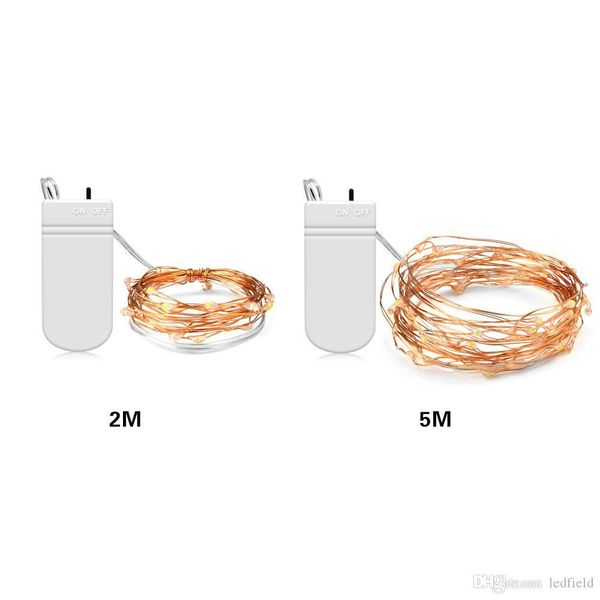 

micro 5m operated string lights cr2032 battery mini light copper silver wire starry led strips for christmas halloween d
