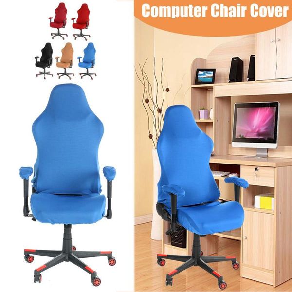 

large size seat cover for computer chair seat case stretch office chair cover elastic dinning thicken