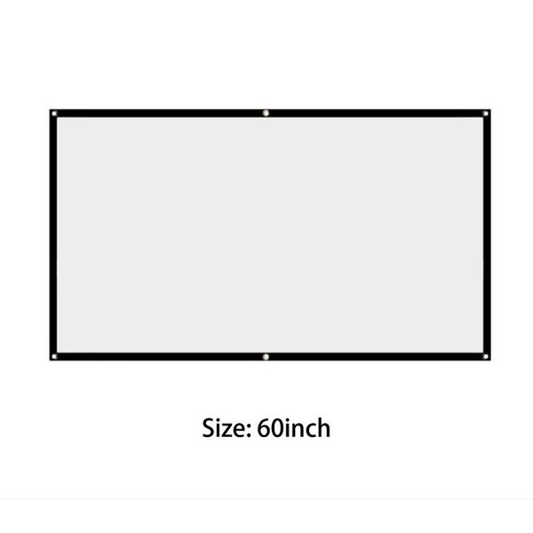 

lighting & studio accessories 60 inch 16:9 foldable portable projector projection screen cloth outdoor home high brightness reflective movie