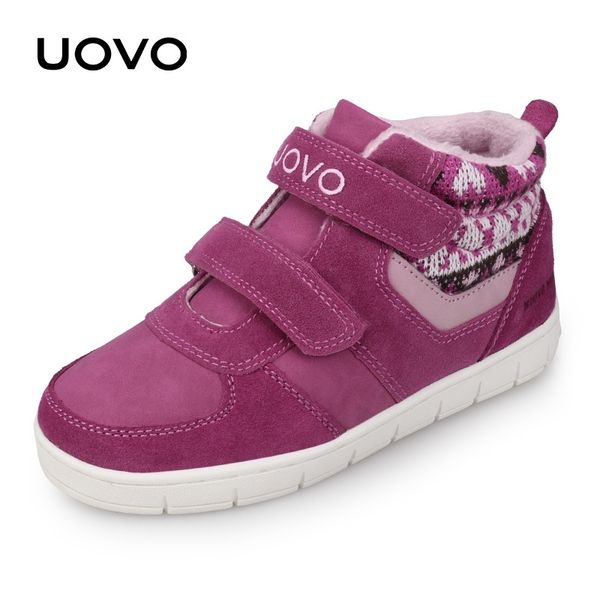 

uovo kids casual shoes new fashion boys and girls sneakers autumn winter kids school shoes children's footwear size 27#-35# y201028, Black