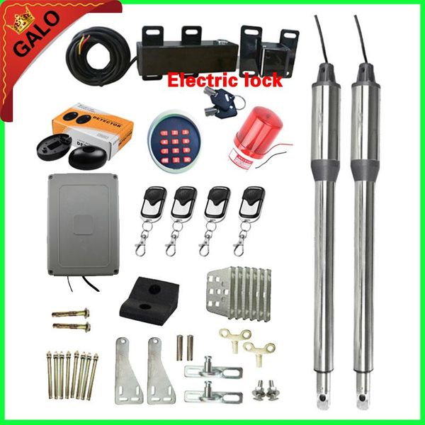 

300kg per leaf stainless steel swing gate opener kit with electric lock for farm or home's swing gates