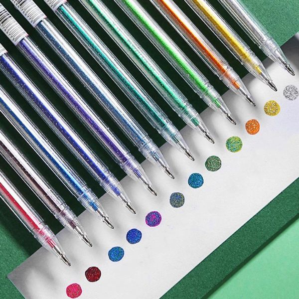 

12 colors creative multicolor graffiti pen fine art paint brush hand account pen student gift gel stationery office supplies