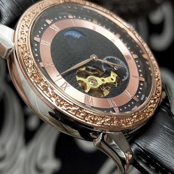 

pp luxurious patek brand designer vintage mechanical watches mens automatic wristwatches luxury business multifunction timepieces tourbillon, Silver