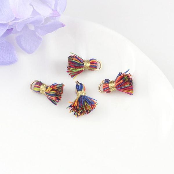 

10pc lot mini cotton fatty tassels diy boho jewelry making supplies bracelet necklace finding fringe trim pendants small tassels h jllsrx