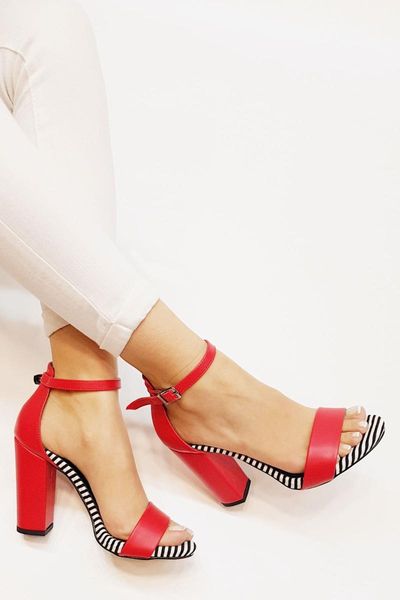 

mst-037 red white open-toed high-heeled women pumps shoes ladies party shoes heels wedding, Black