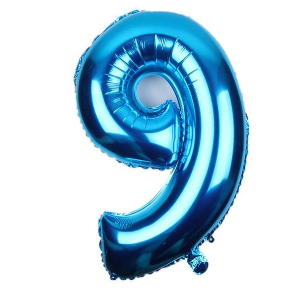 

16 inch blue foil balloon large helium number balloons wedding decoration birthday party souvenirs favors golden wmtstf