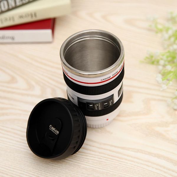 

stainless steel slr camera coffee lens mug ef24-105mm white coffee mug creative gift