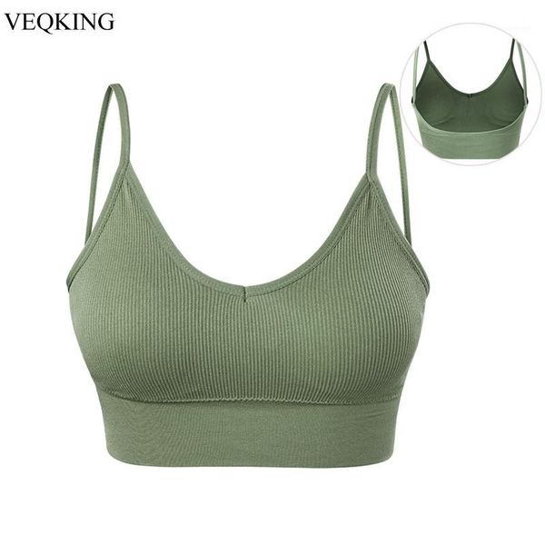 

veqking women backless sports bra,u back wirepadded athletic sports bra seamless gym fitness running yoga bra1, White;black