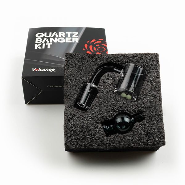 OEM ODM 25mm Kit de quartzo Banger Kit com Carb Cap Terp Pearl Fêmea Masculino 10mm 14mm 18mm Bangers Nails Acessórios para fumar para bongos de vidro