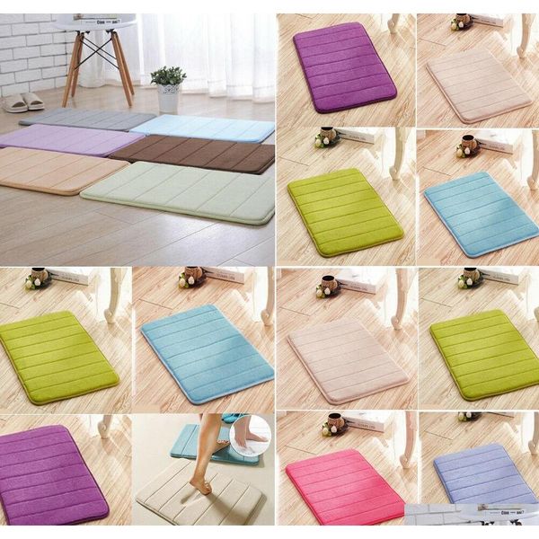 

absorbent soft memory foam mat bath bathroom toilet floor show qylucr mj_bag