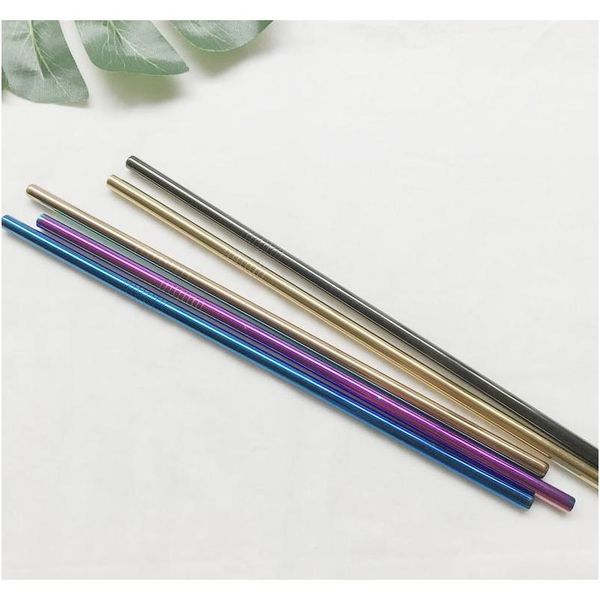 

reusable stainless steel 304 colored drinking straws bent and straight metal colored str wmtwjl pets2010