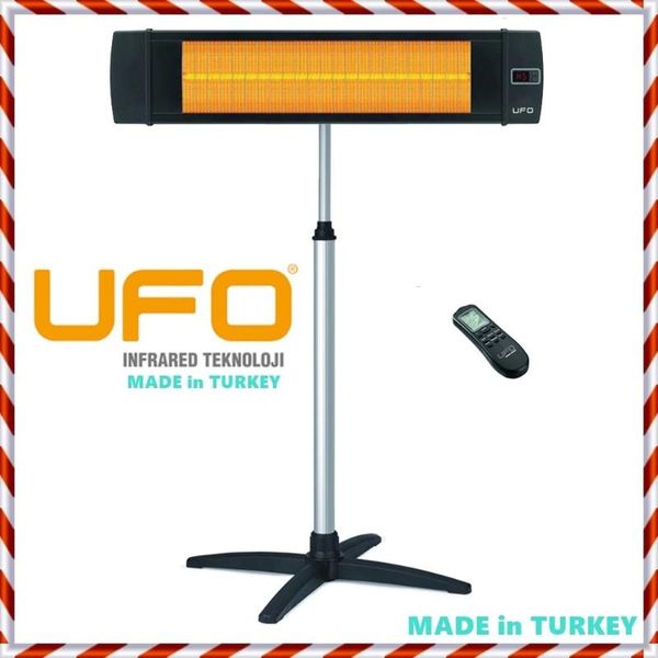

ufo indoor outdoor electric remote control stove panel wall-mounted infrared thermostat heater heating 220v + pillar include