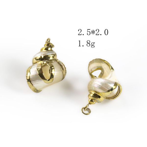 

5pcs natural spiral shell conch charms necklace pendant seashells nautical home decor accessories diy shells for jewelry making h jllzke