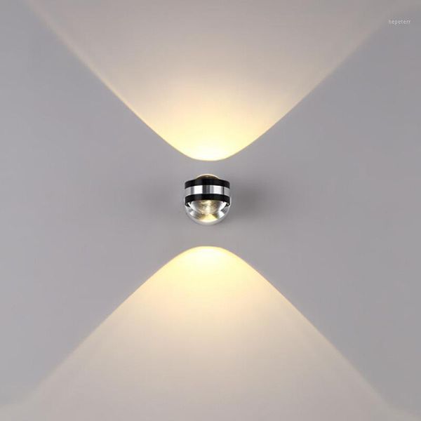 

modern minimalist wall lamps 6w led wall sconce light up/down living room bedroom bedside lamp aisle lamp1
