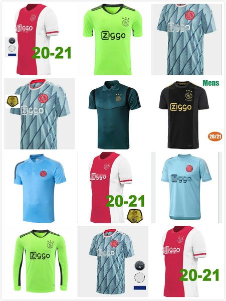 

20 21 #10 tadic home away soccer jersey 2020 2021 álvarez tadic neres van beek men kids kit football shirts uniforms blind third 50th, Black;yellow