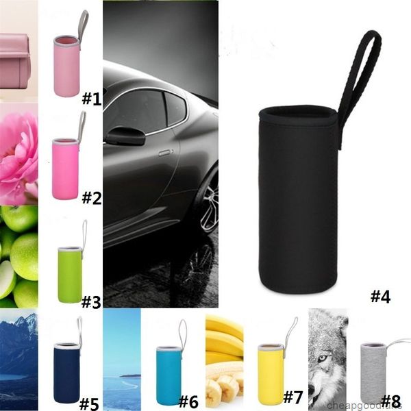 

u factory bag soft neoprene sport cover camping hike running water vacuum cup 550ml bottle 8u