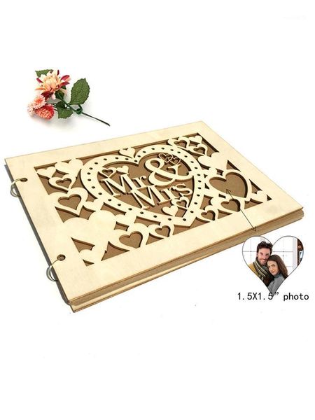 

40 pages mr&mrs wedding guestbook personalized rustic sweet wedding anniversary present signature book diy p memory1