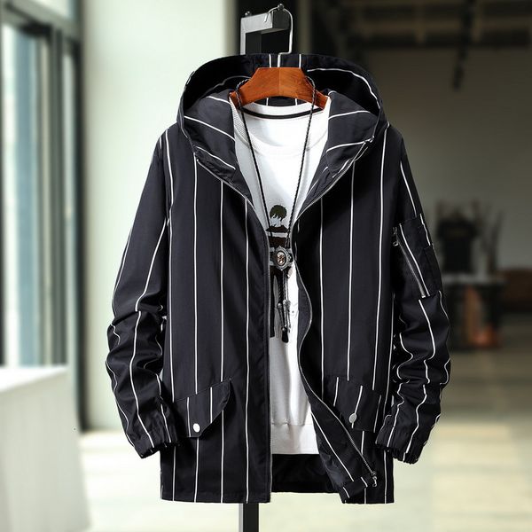 

2020 new spring and autumn winter large men's coat windbreaker jacket extra fat fashion version, Tan;black