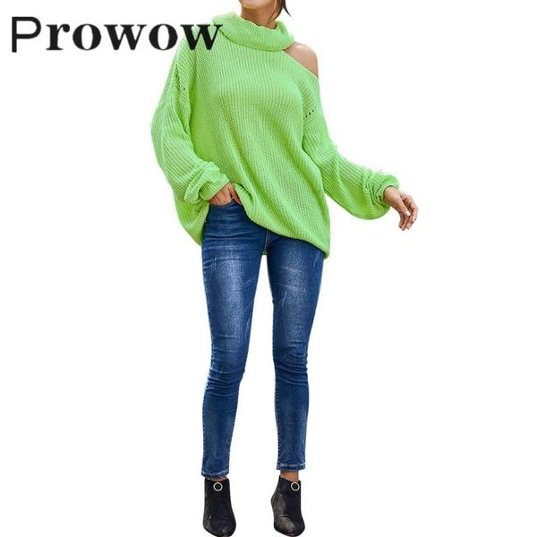 

prowow autumn winter women fashion solid off shoulder turtleneck sweater female casual streetwear warm long sleeve pullover, White;black