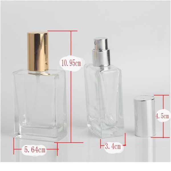 

1pcs 30ml mini travel perfume bottle cosmetic container empty metal spray bottle clear glass bbylkn
