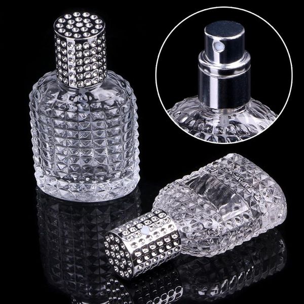 

new style pineapple portable glass perfume bottle with spray empty with atomizer