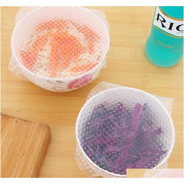 

seal vacuum food magic wrap multifunctional food fresh keeping plastic wrap silicone transparent re-usable food wraps uhv6p