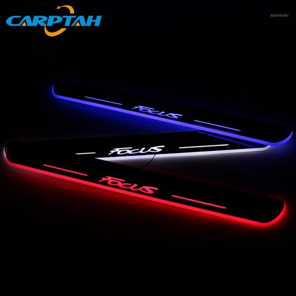 

sncn trim pedal led car light door sill scuff plate pathway dynamic streamer welcome lamp for focus 2012-2014 2020 20201