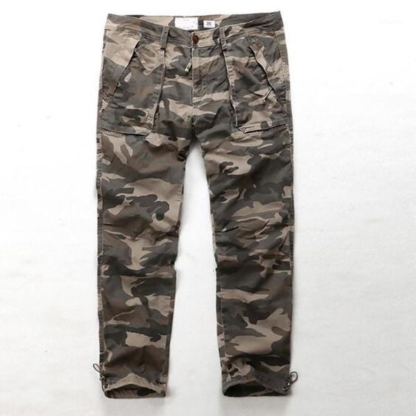 

new men's pants camouflage pants men's overalls loose cargo trousers1, Black