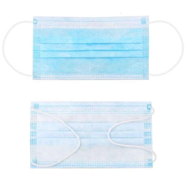 

ear-hanging nonwoven mask melt-blown fabric disposable 3 wholesale layer civilian face mak