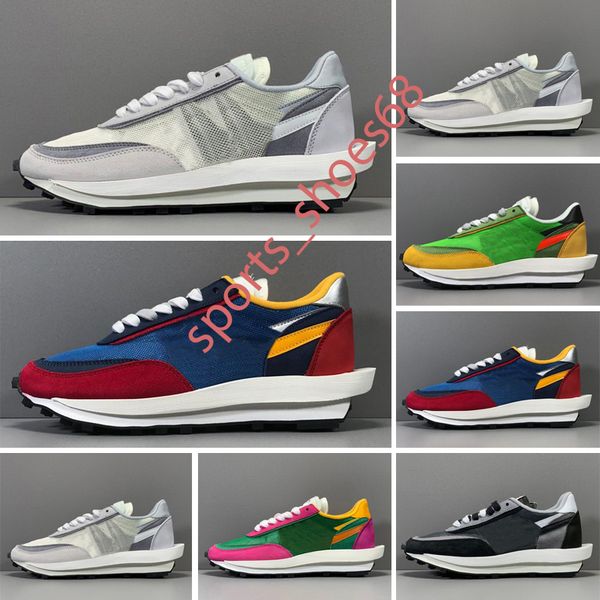 

2021 new basketball shoes varsity blue ldv waffle daybreak mens casual shoes summit white black nylon wolf grey platform women men trainers, White;red