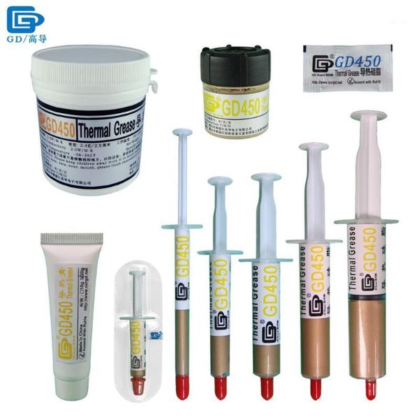 

fans & coolings net weight 0.5/1/3/7/15/20/30/100 grams golden gd450 thermal conductive grease paste plaster cpu heat sink compound mb ssy s