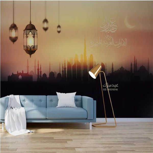 

wallpapers custom wall paper 3d arabic muslim mosque ramadan festival mural for living room walls papers home decor