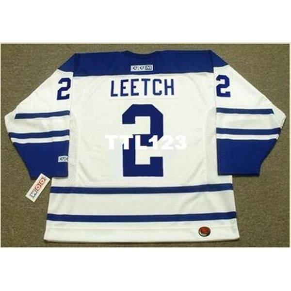 

121s #2 brian leetch toronto maple leafs 2003 ccm hockey jersey or custom any name or number retro jersey, Black