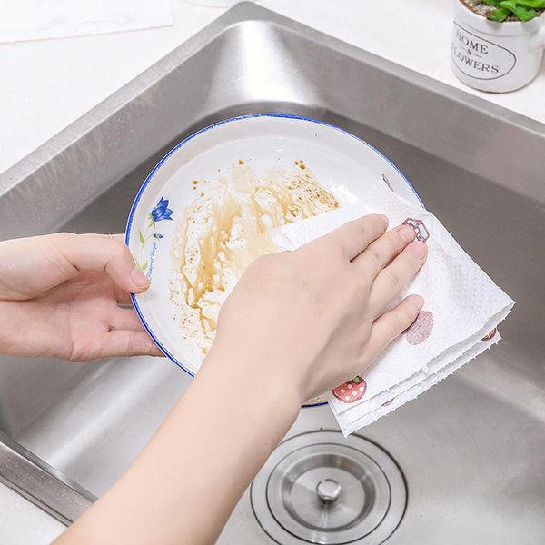 

бытовые кухонные полотенца бумажные полотенца для поглощения масляных и водой полая замена бумага 80 шт. / рулон sqcxbr