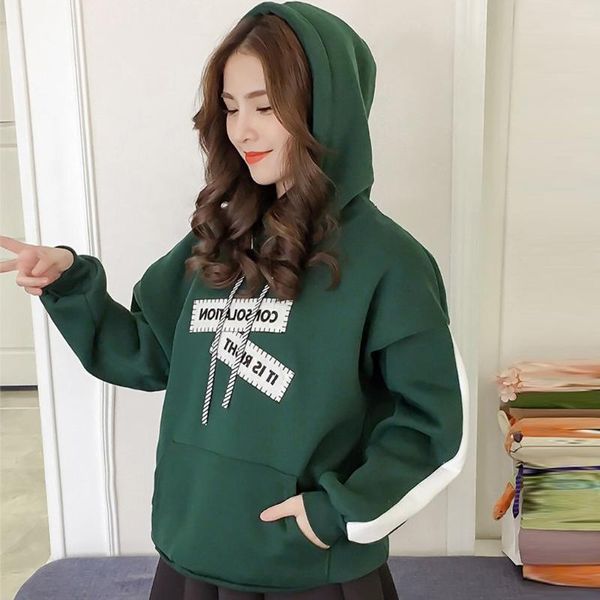 

women letter printing hoodie sweatshirt fashion long sleeve blouse loose sweatshirt sudadera mujer women's hoodies, White