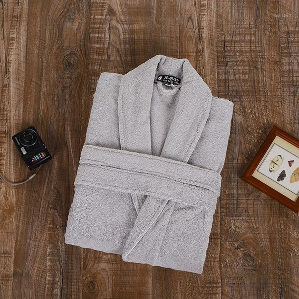 

100% terry cotton bathrobes men toweled thickening robe men bathrobe1, Black;brown