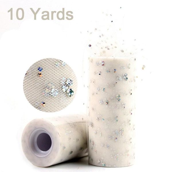 

fengrise блеск блестки тюль рулон 10 25 yard 15см золотника пачка свадебные украшения органзы лазерная diy craft birthday party supplies bby