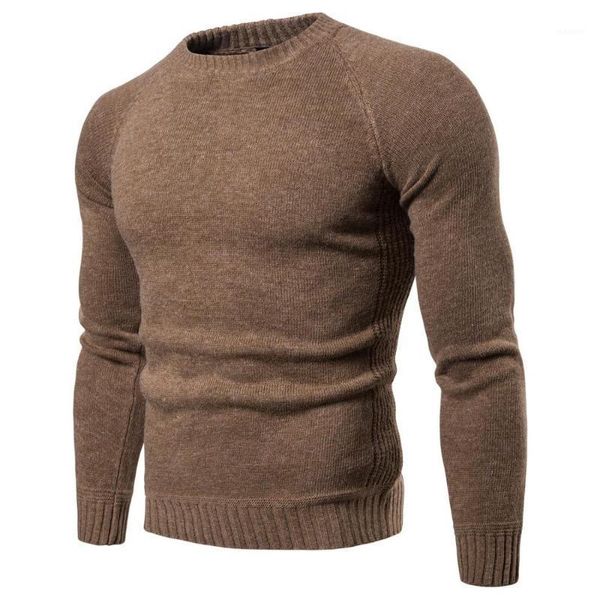 

men knitted sweaters warm o neck pull knitwear autumn winter sweater clothes1, White;black