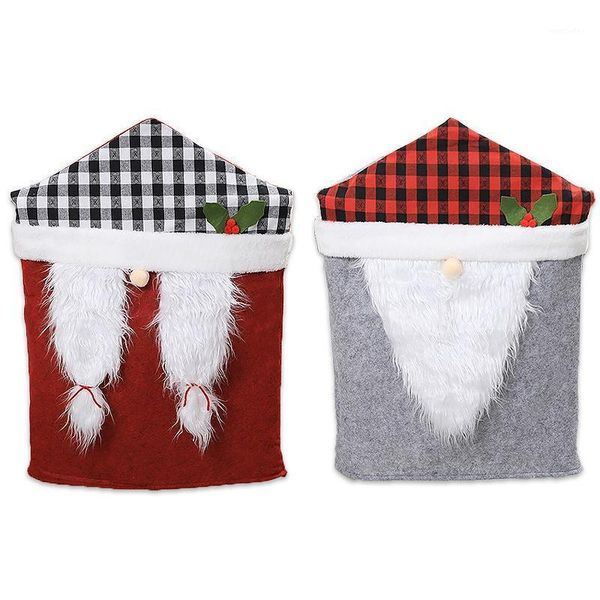 

chair covers promotion 2 pcs christmas cover santa claus xmas holiday party festival home dinner table kitchen seat set1