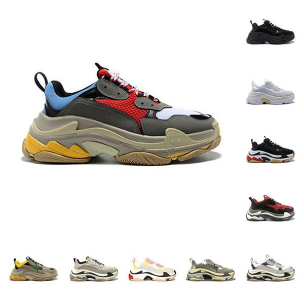 

2020 triple s platform paris 17fw triple s sneaker for men women black red white green casual dad shoes tennis increasing sneakers k04