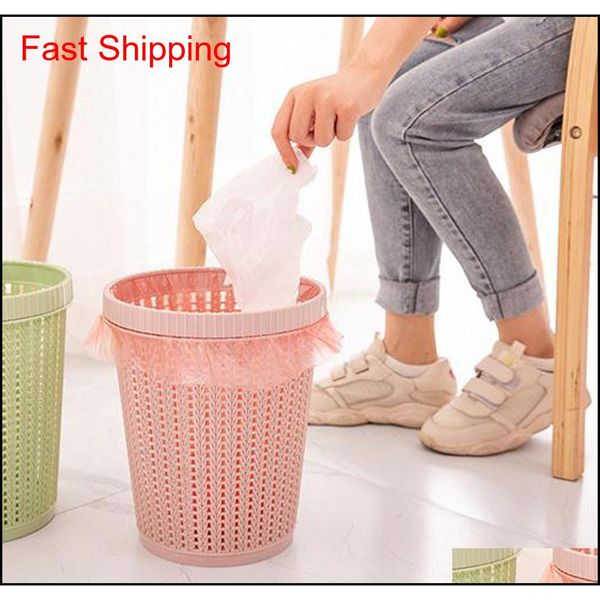 

rattan styled trash can with self-replacing garbage bag storage kitchen waste rubbish garbage bin trash c qylemb dh_seller2010